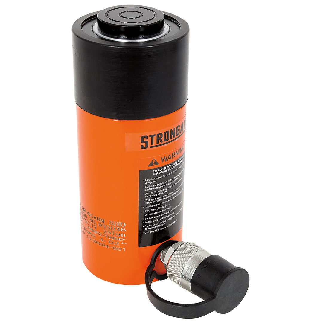 Cylinders Dynabrade 33036 25 Metric Ton Single Acting Cylinder Super Heavy Duty