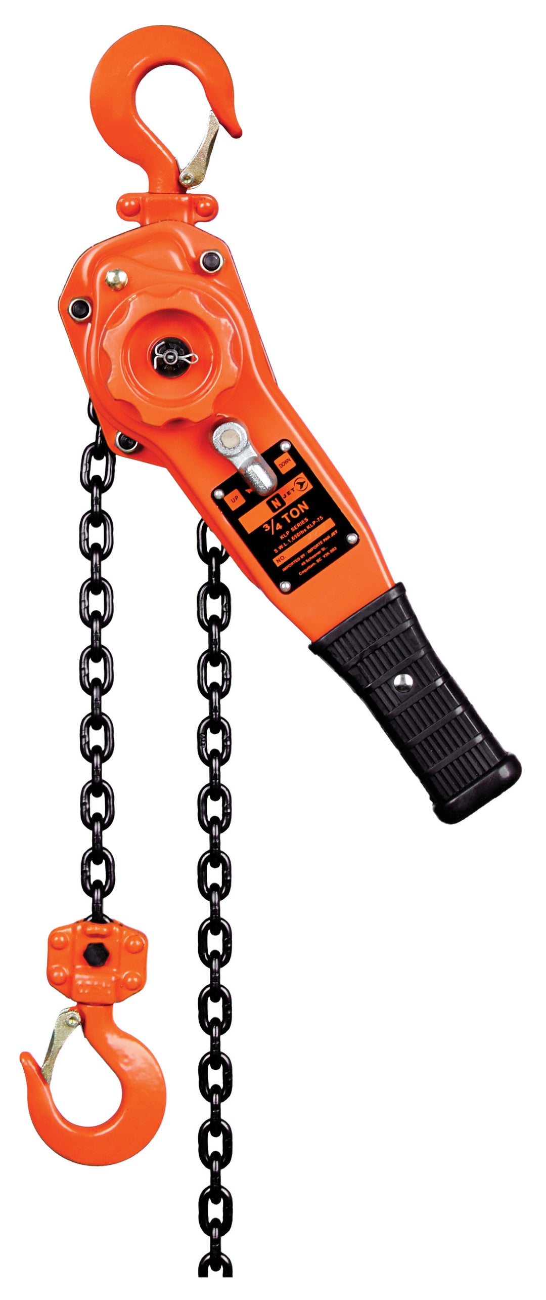 Chain Hoists Jet KLP-150-10 1-1/2 Ton 10' Lift Klp Series Lever Chain Hoist Heavy Duty