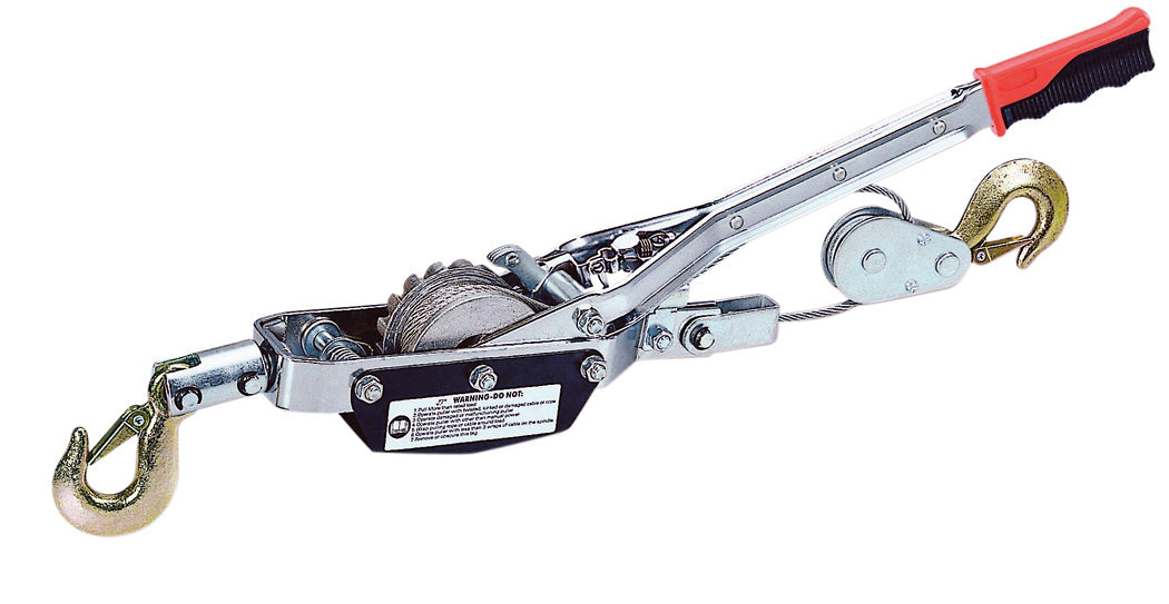 Cable Pullers Jet JCPP-200 2 Ton Single Pawl Hand Cable Puller Heavy Duty