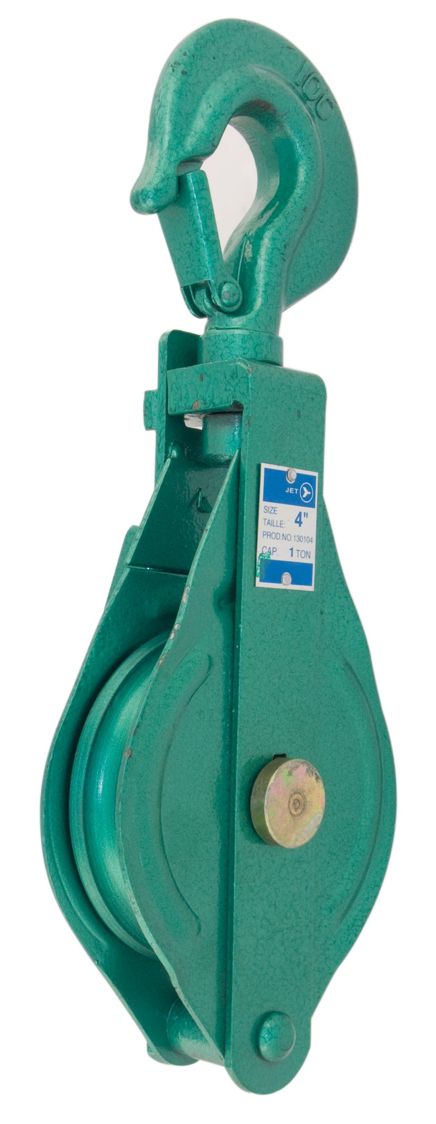 Blocks Jet 130104 4 Inch Single Sheave Painted Snatch Block