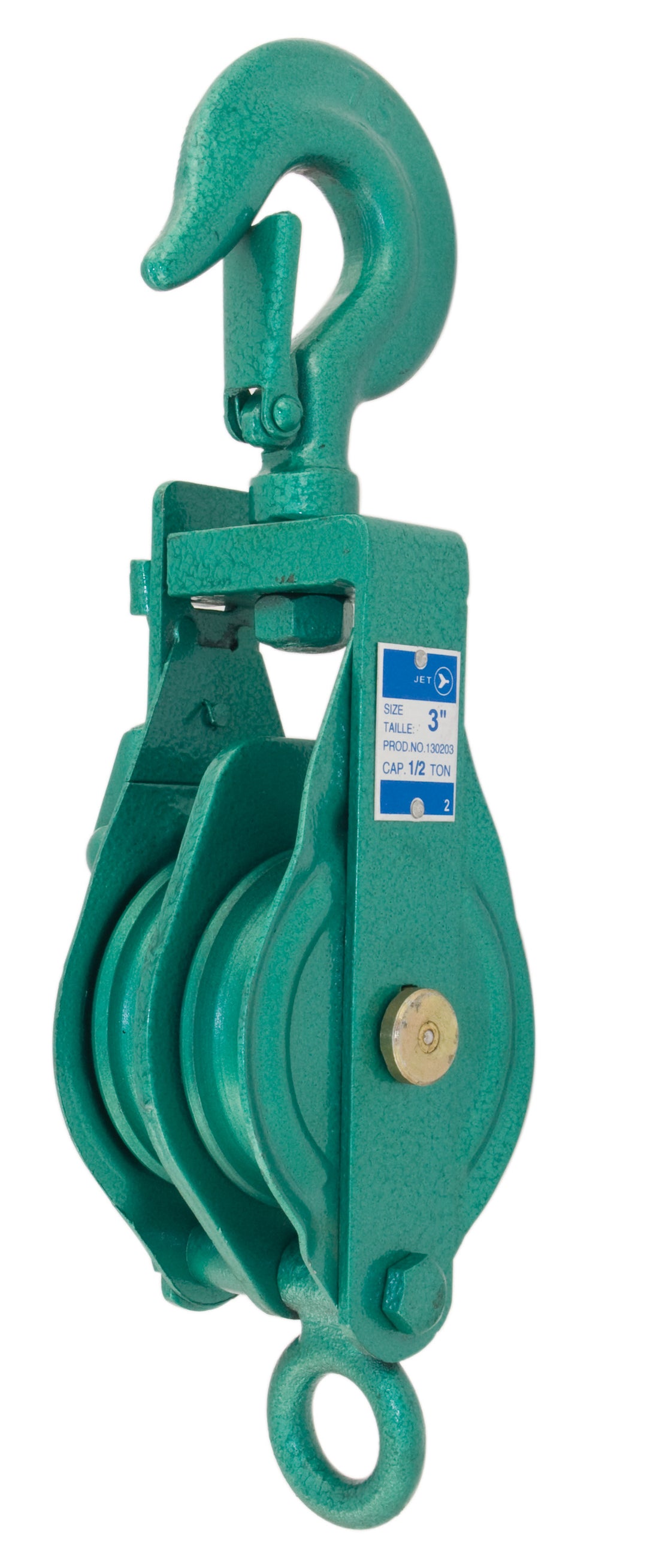 Blocks Jet 130203 3 Inch Double Sheave Painted Snatch Block