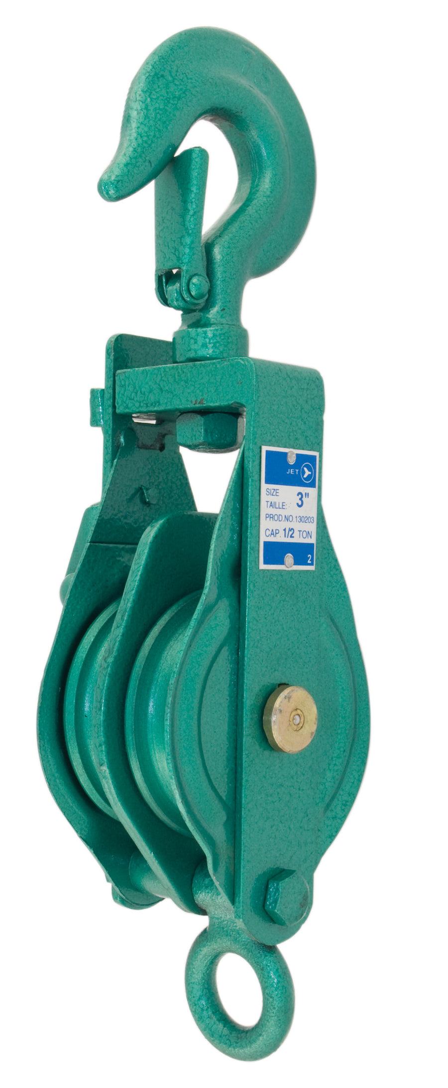 Blocks Jet 130204 4 Inch Double Sheave Painted Snatch Block