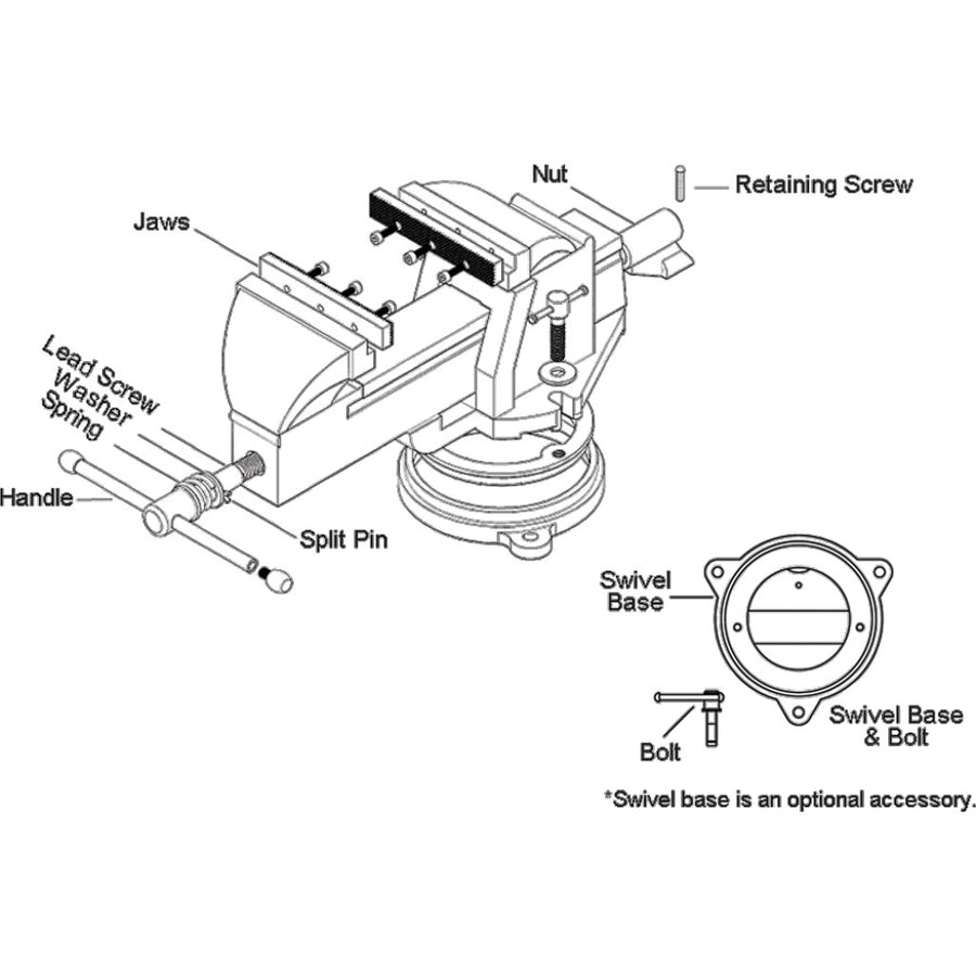 Gray 04-SCR LEAD SCREW - 4.5 VISE