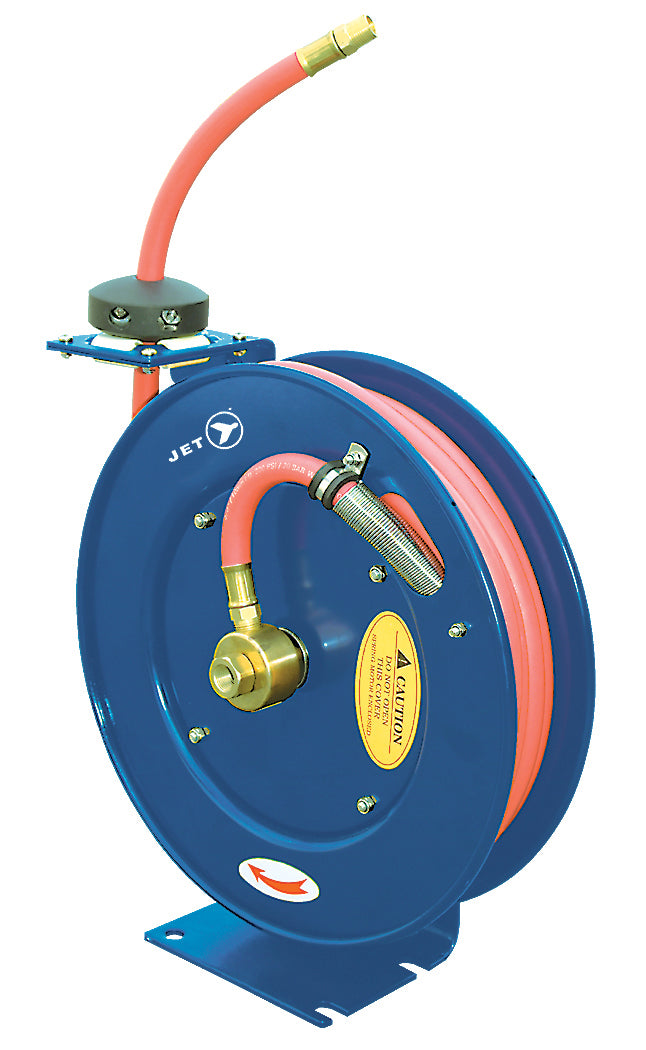 Reels Jet AW3850 3/8 Inch X 50' Retractable Air/Water Hose Reel Heavy Duty