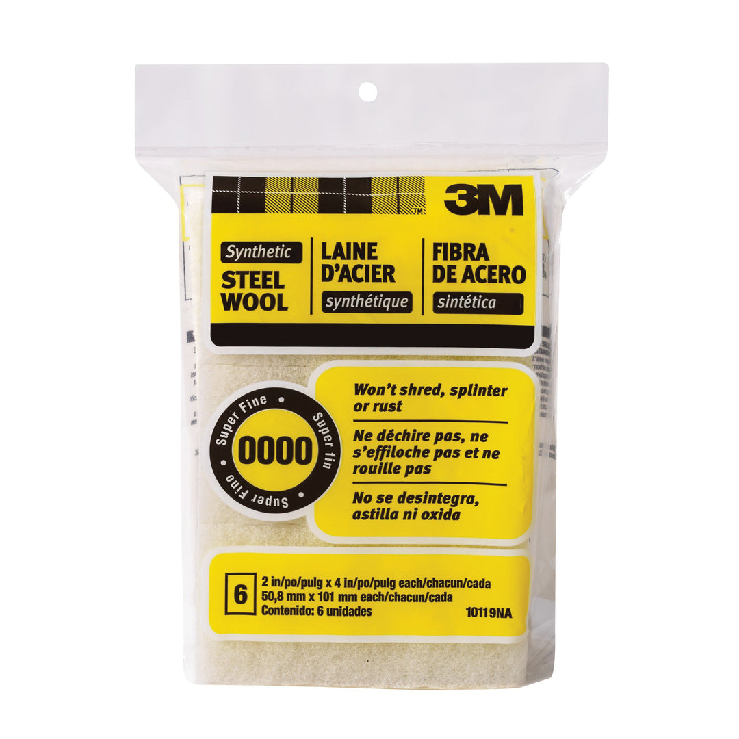 3M 10119NA Synthetic Steel Wool Pads Super Fine