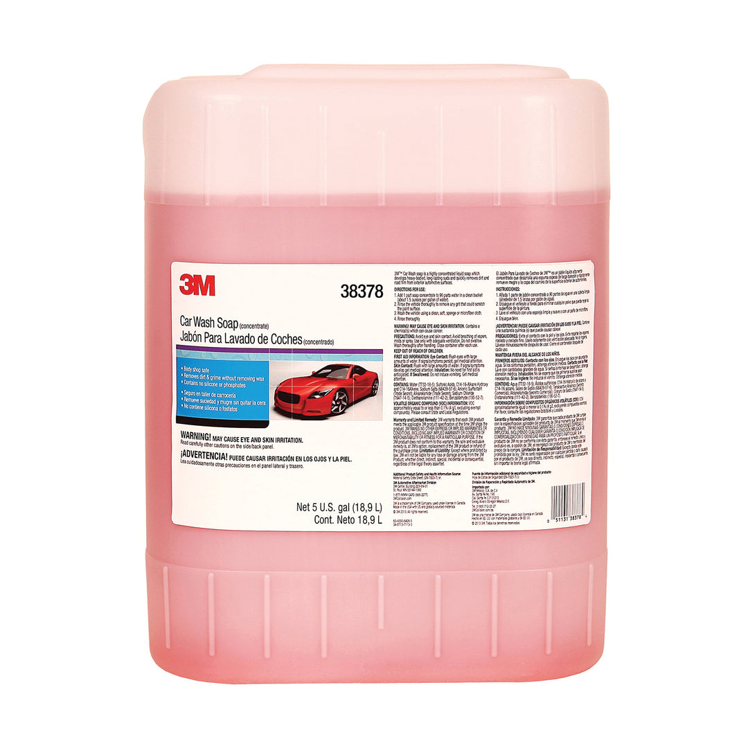 Cleaners 3M 38378 Car Wash Soap 5 Gallon (18.92 L)