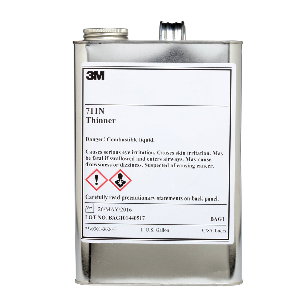 3M 711N THINNER 3M Transparent Process Colour Thinner, 711N, 1 gallon (3.8 L) 3M 711N THINNER