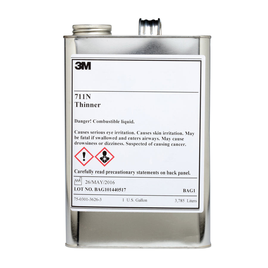 3M 711N THINNER 3M Transparent Process Colour Thinner, 711N, 1 gallon (3.8 L) 3M 711N THINNER