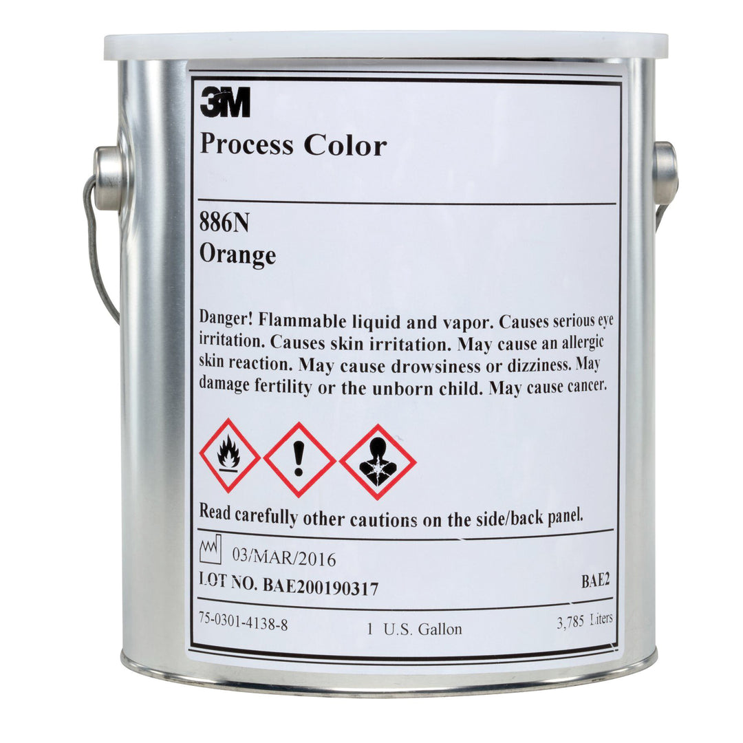 3M 880-06-GAL 3M Transparent Process Colours, 886N, orange, 1 gallon (3.8 L) 3M 880-06-GAL