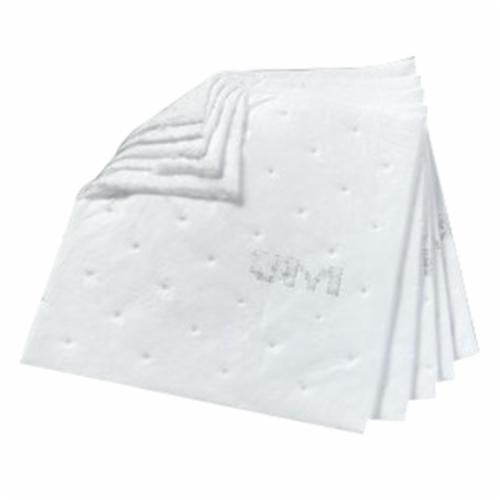 3M HP255 3M Oil Sorbent Sheets HP-255 17 in x 19 in (430 mm x 480 mm) 50 Sheets/Case 3M 7000051869