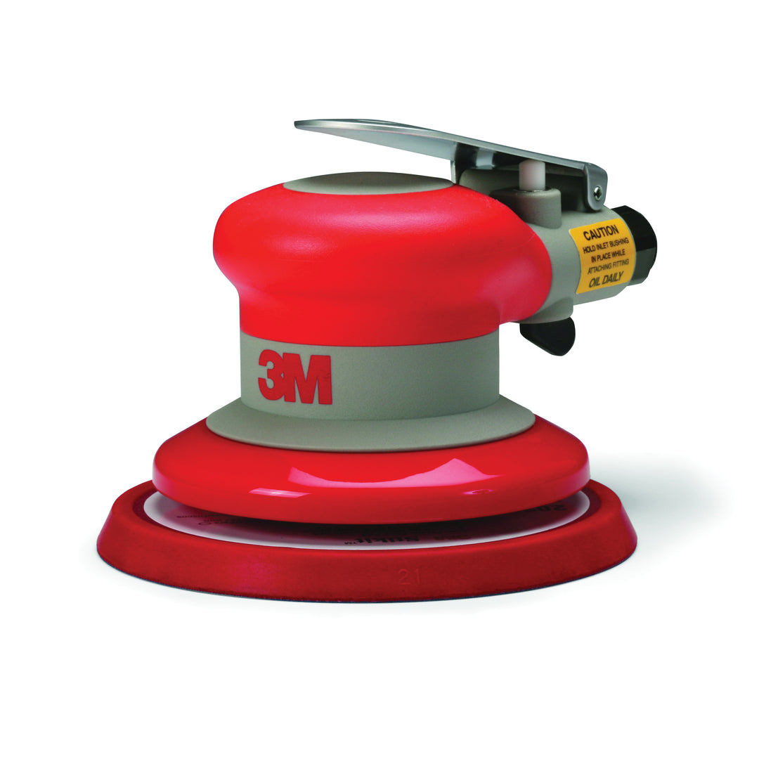 Orbital Sanders 3M AB20317 5 Inch Pneumatic Random Orbit Sander 3/16 Inch Non-Vacuum 12000 Rpm