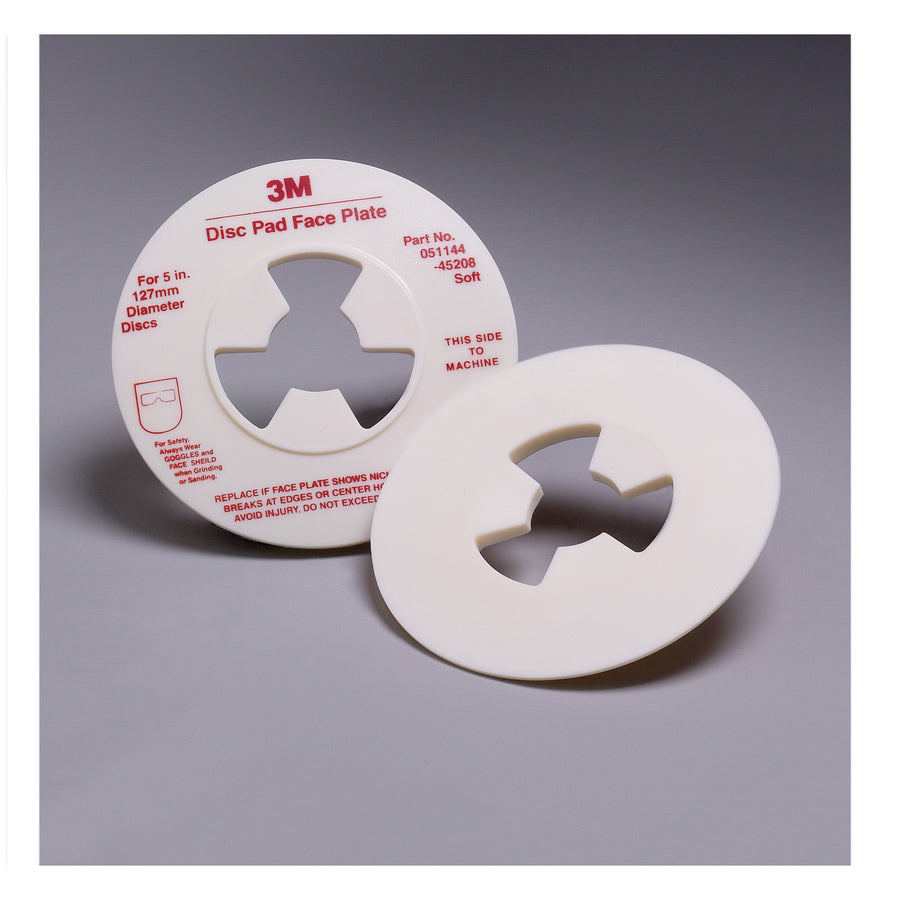 Backup Pads 3M AB45208 Disc Pad Face Plate 45208 Smooth Soft White 5 in