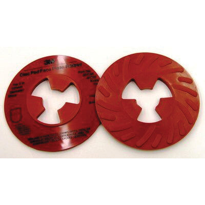 Backup Pads 3M AB81732 Disc Pad Face Plate Ribbed 81732 5 in Exta Hard Red