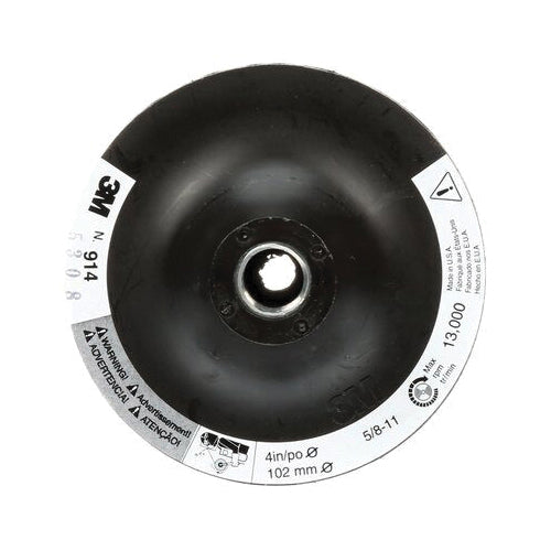 3M AB05674-2 3M Disc Pad Holder, 914, 4 in x 1/8 in x 3/8 in, 5/8 11 internal 3M AB05674-2