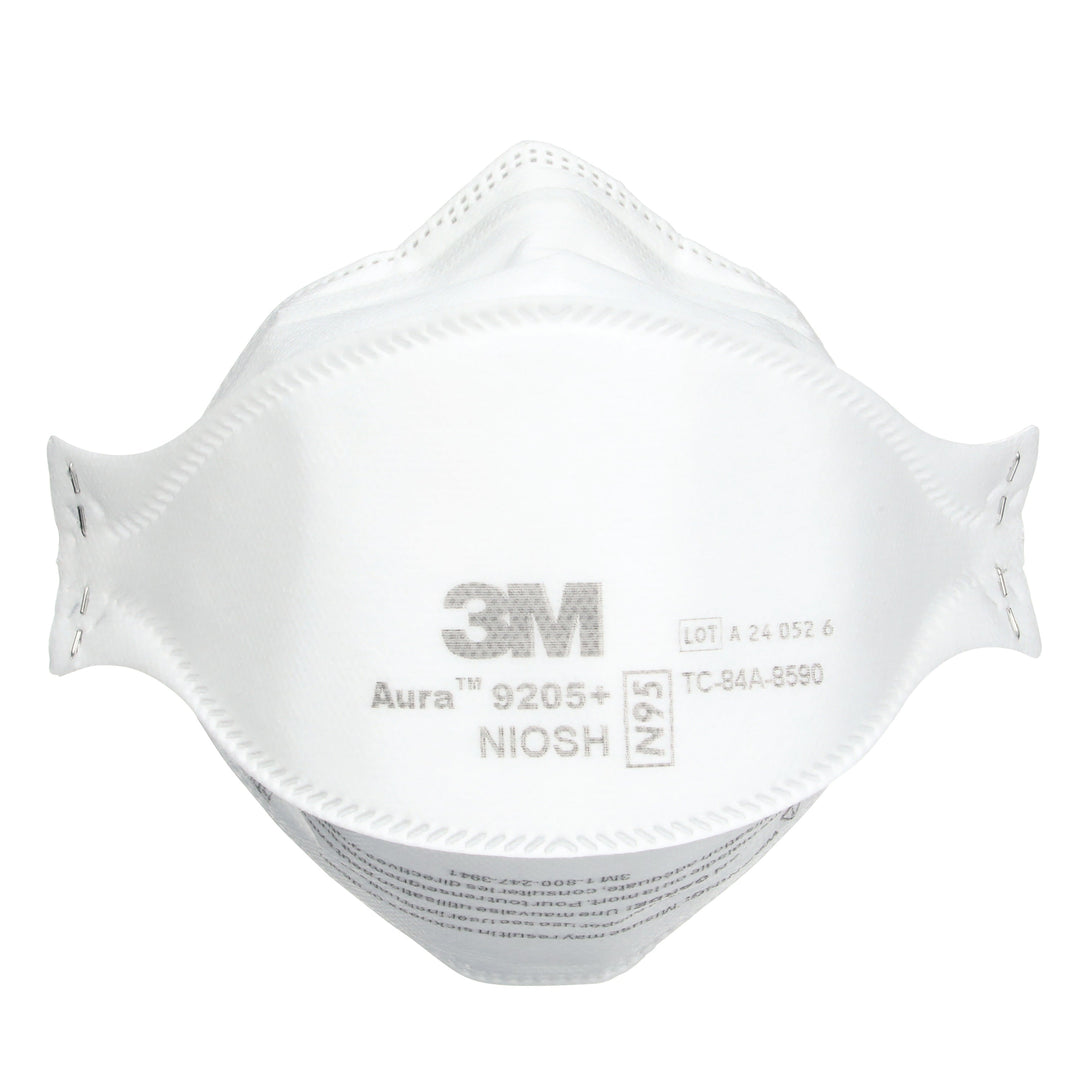 3M Aura 9205+  ~  Healthcare N95 Particulate Respirator 9205+ | Ultra-Lightweight Three-Panel Flat-Fold Design | NIOSH Approved | Box of 20 Units - Targa Tools