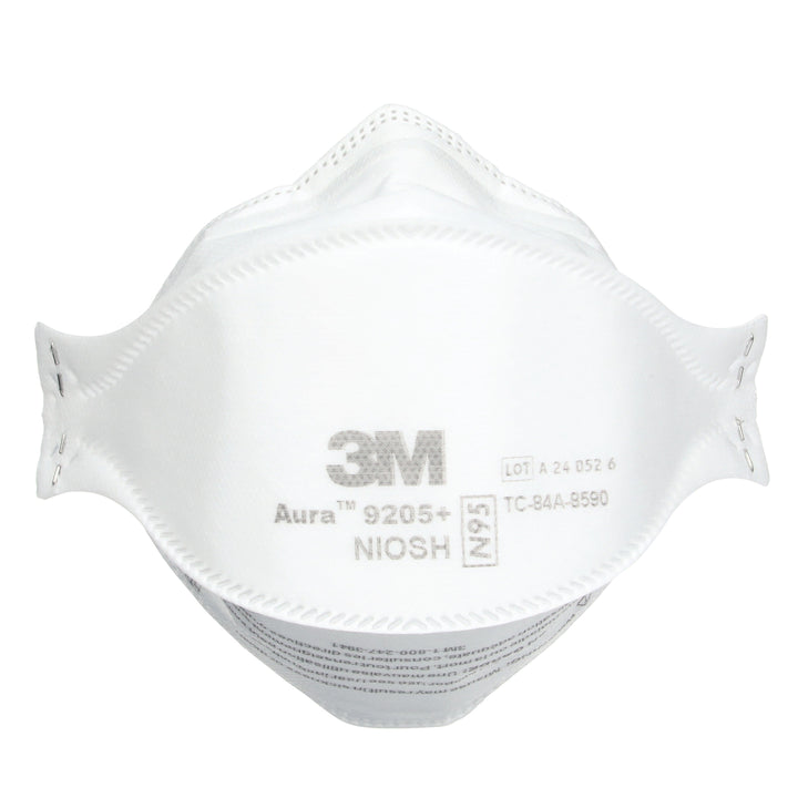 3M Aura 9205+  ~  Healthcare N95 Particulate Respirator 9205+ | Ultra-Lightweight Three-Panel Flat-Fold Design | NIOSH Approved | Box of 20 Units - Targa Tools