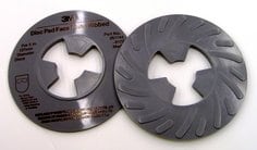 Backup Pads 3M AB81734 Disc Pad Face Plate Ribbed 81734 5 in Medium Grey