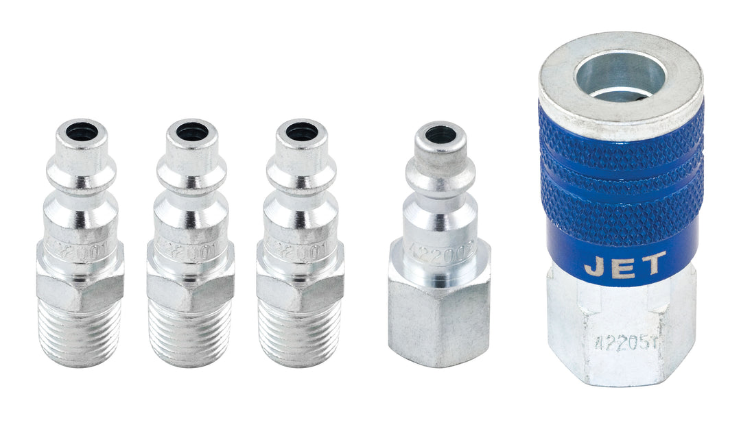 Fitting Sets Jet I5PCS 5 Piece InchI/M Inch Air Fitting Set 1/4 Inch Body X 1/4 Inch Npt