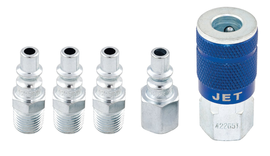 Fitting Sets Jet A5PCS 5 Piece InchA Inch Type Air Fitting Set 1/4 Inch Body X 1/4 Inch Npt