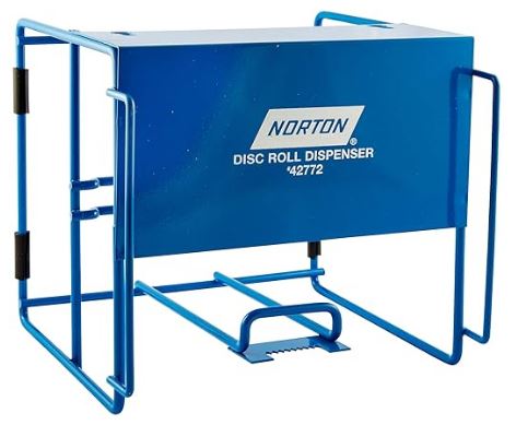 Dispensers Norton 42772 Dispenser for 5 Inch or 6 Inch Disc Rolls