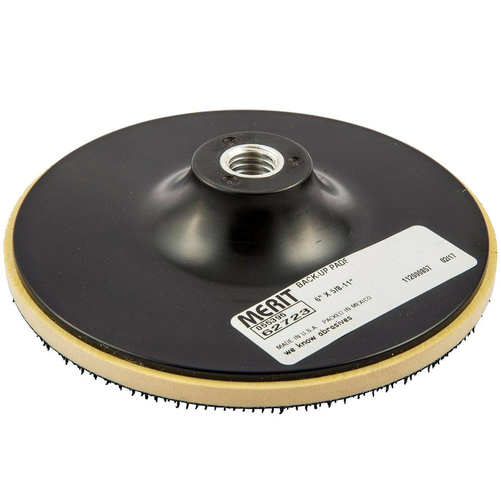 Merit 62723  ~  Backup Pads For Surface Blending & Surface Preparation Hook & Loop Discs 5/8-11 Thread 6 05539562723 - Targa Tools