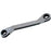 Gray 5201 1/4X 5/16 6 POINT, 25? OFFSET RATCHETING BOX WRENCH, MIRROR CHROME FINISH GRAY TOOLS 5201