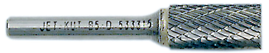 Regular Carbide Burrs Jet B5-D 1/2 Inch -Kut Cylindrical Shape Burr (End Cut)