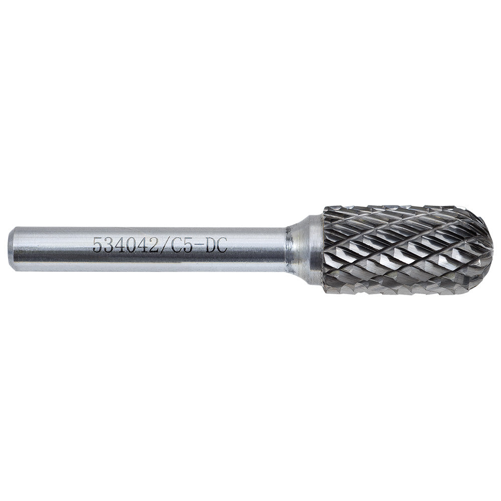 Double Cut Carbide Burrs Jet C5-DC 1/2 Inch -Kut Gp Round Nose Shape Carbide Burr