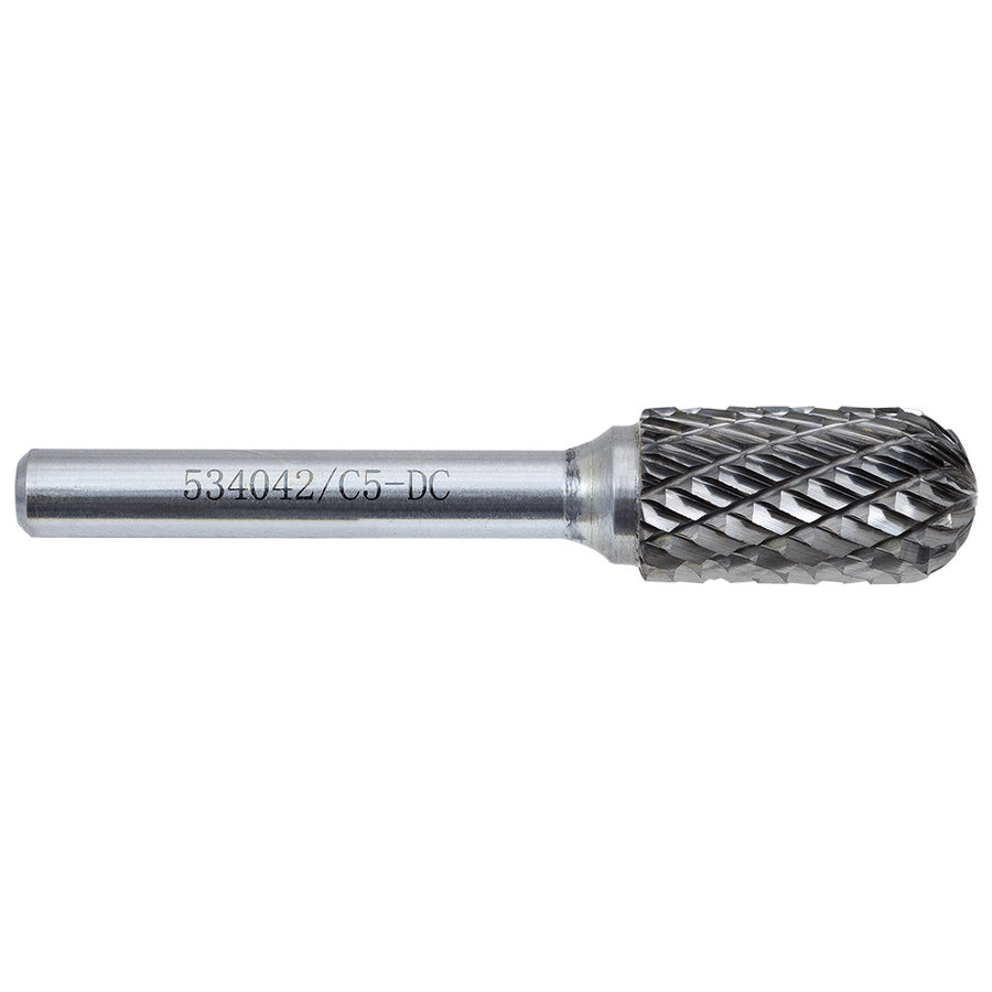 Double Cut Carbide Burrs Jet C5-DC 1/2 Inch -Kut Gp Round Nose Shape Carbide Burr