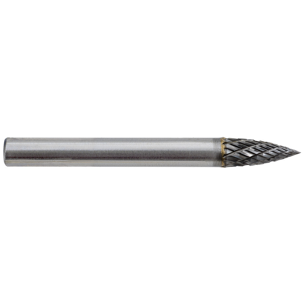 Regular Carbide Burrs Jet G1-DC 1/4 Inch -Kut Tree Shape Burr (Pointed End)