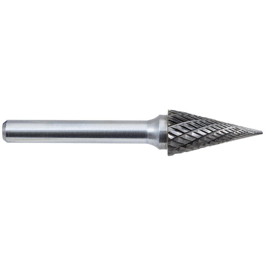 Double Cut Carbide Burrs Jet M4-DC 3/8 Inch -Kut Gp Cone Shape Burr