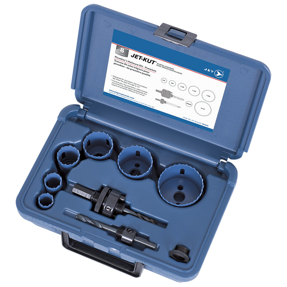 Holesaws Jet 565205 8 Piece Plumbers Holesaw Kit Premium