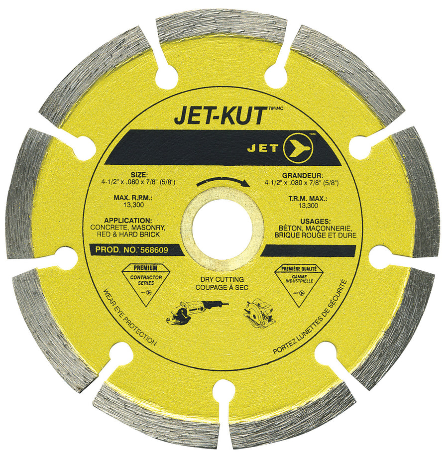 Diamond Blades Jet DST-5 5 X .080 X 7/8 (5/8) -Kut Premium Segmented Diamond Blade
