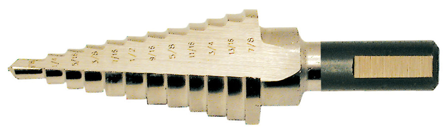 Step Drills Jet 579202 1/8 Inch- 1/2 Inch X 13 Step -Kut Super Premium M35 H.S.S. Step Drill S