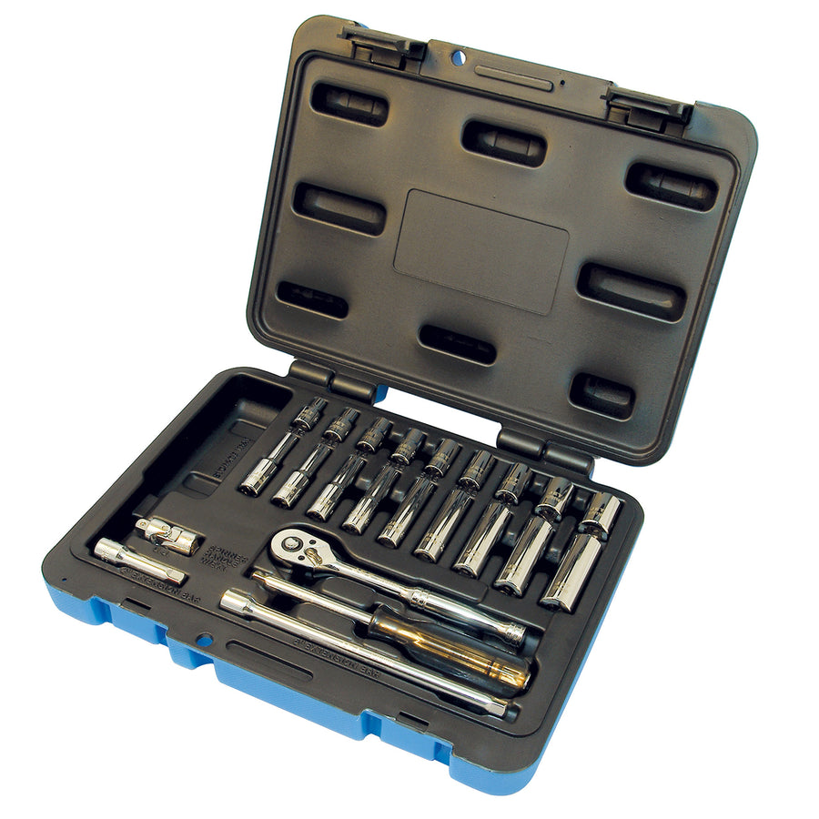 Socket Sets Jet SW1424-6 24 Piece 1/4 Inch Drive SAE Socket Wrench Set (6 Point)