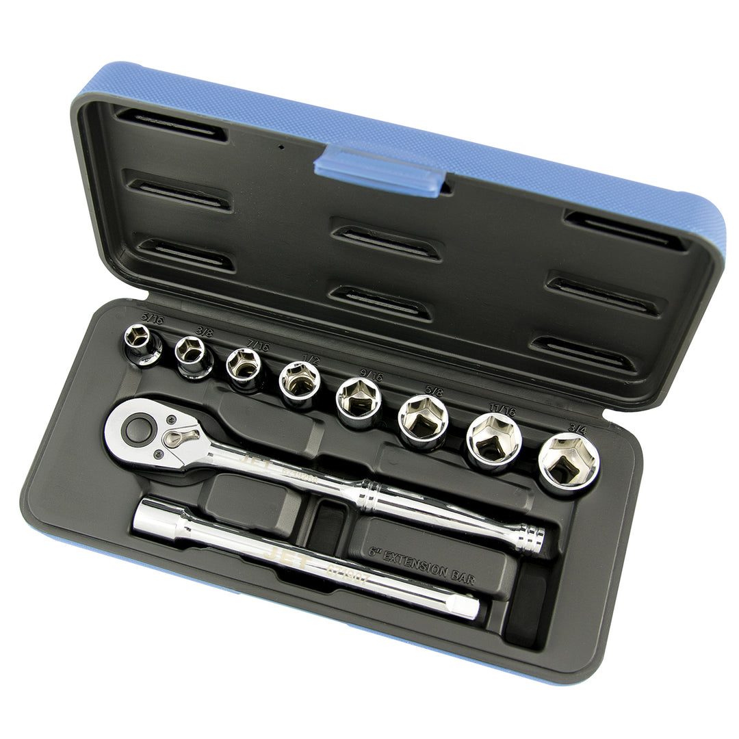 Socket Sets Jet SW3811-6 11 Piece 3/8 Inch Drive SAE Socket Wrench Set (6 Point)