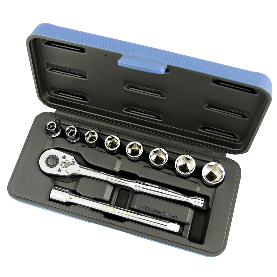 Socket Sets Jet SW3811-6 11 Piece 3/8 Inch Drive SAE Socket Wrench Set (6 Point)