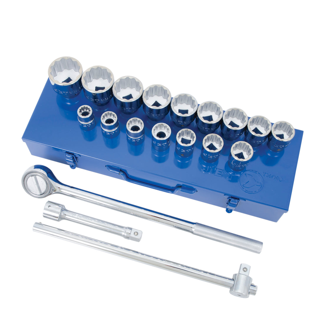 Socket Sets Jet SW7521 21 Piece 3/4 Inch Drive SAE Socket Wrench Set (12 Point)