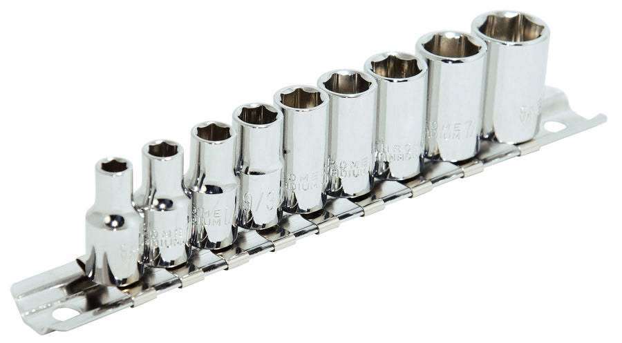 Socket Sets Jet SS1409-6 9 Piece 1/4 Inch Drive S.A.E Socket Set (6 Point)