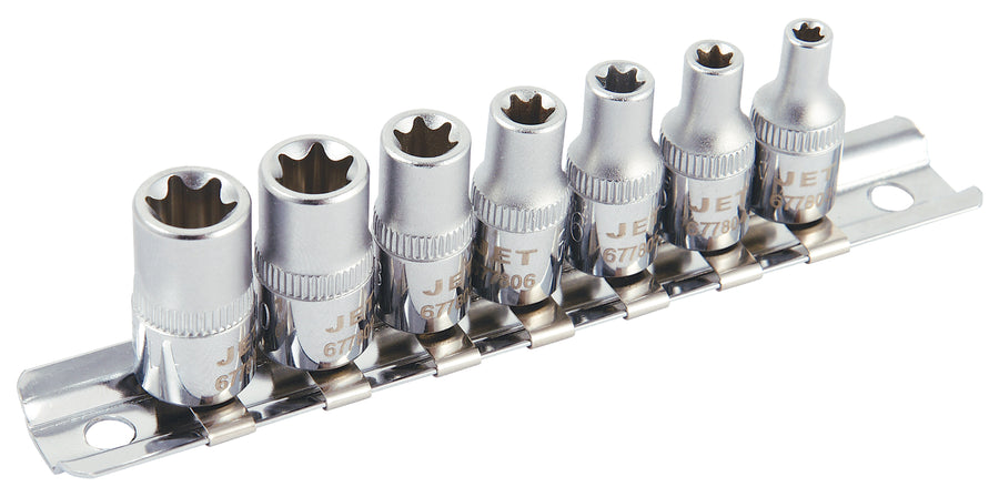 Socket Sets Jet SS1407TS 7 Piece 1/4 Inch Drive External Torx Socket Set