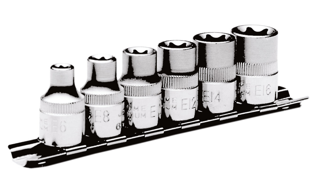 Socket Sets Jet SS3806TS 6 Piece 3/8 Inch Dr External Torx Socket Set