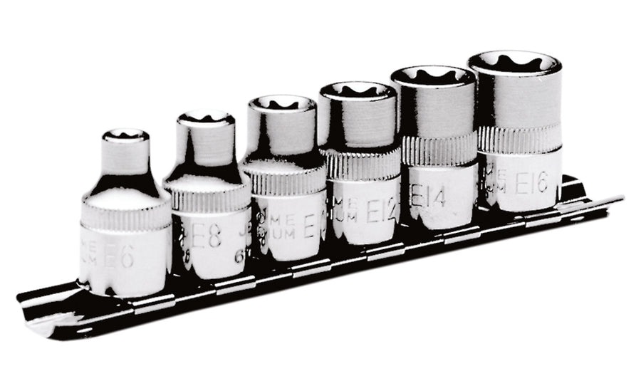 Socket Sets Jet SS3806TS 6 Piece 3/8 Inch Dr External Torx Socket Set