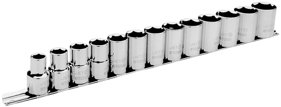 Socket Sets Jet SS1213M-6 13 Piece 1/2 Inch Dr Metric Socket Set 6 Point