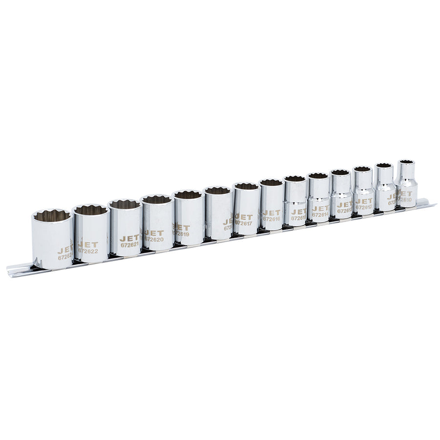Socket Sets Jet SS1214M-12 14 Piece 1/2 Inch Dr Metric Socket Set 12 Point