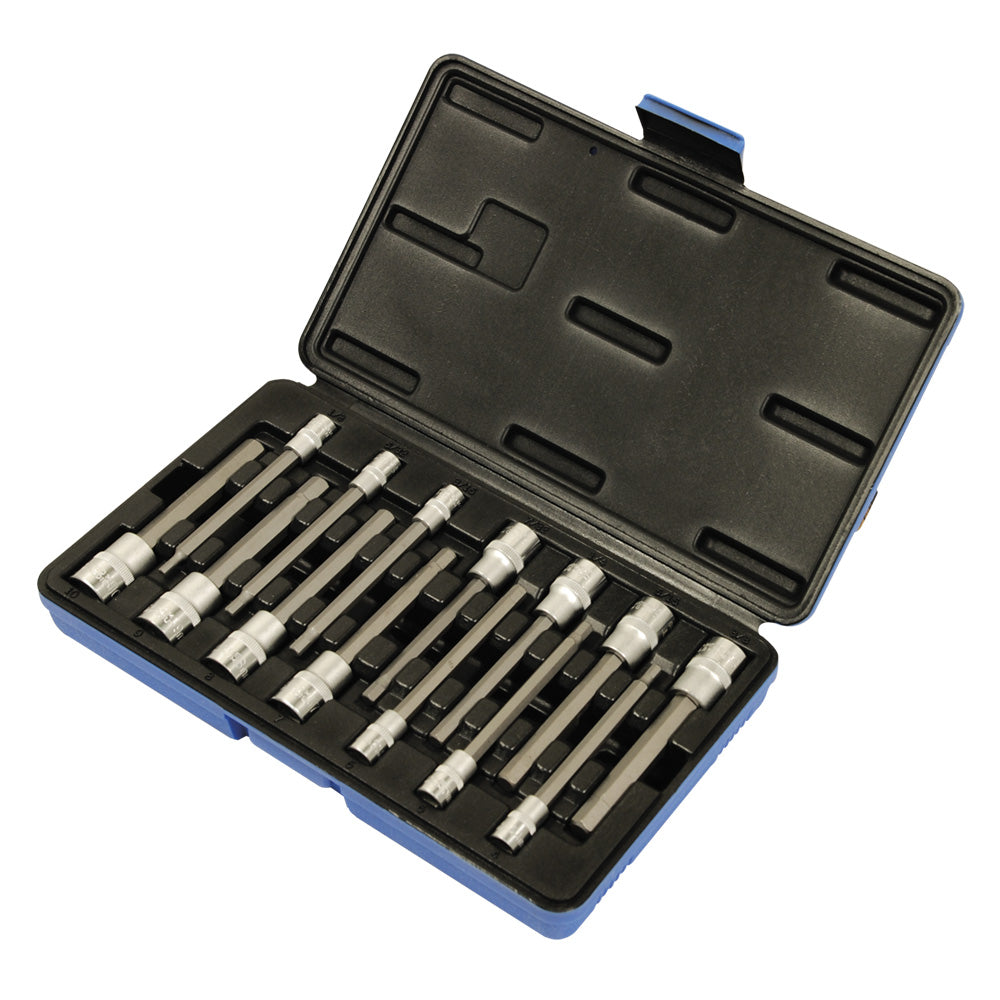 Socket Sets Jet LHSW-143814C 14 Piece 1/4 & 3/8 Inch Drive SAE/Metric Hex Bit Socket Set