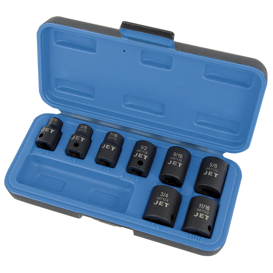 Socket Sets Jet PS838 8 Piece 3/8 Inch Drive SAE Impact Socket Set (6 Point)