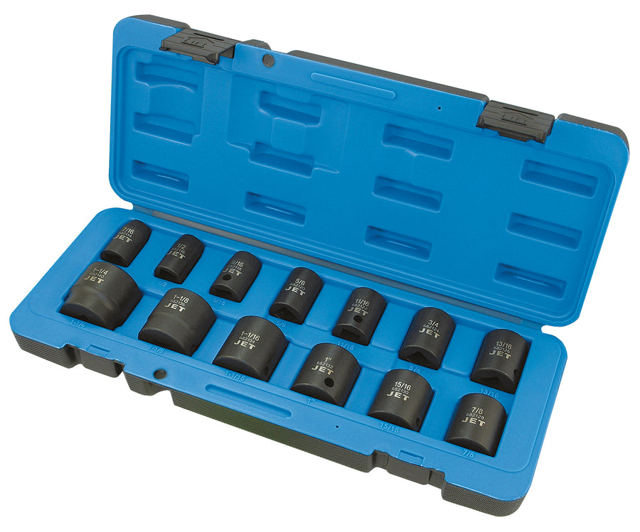 Socket Sets Jet PS1312 13 Piece 1/2 Inch Drive SAE Impact Socket Set (6 Point)