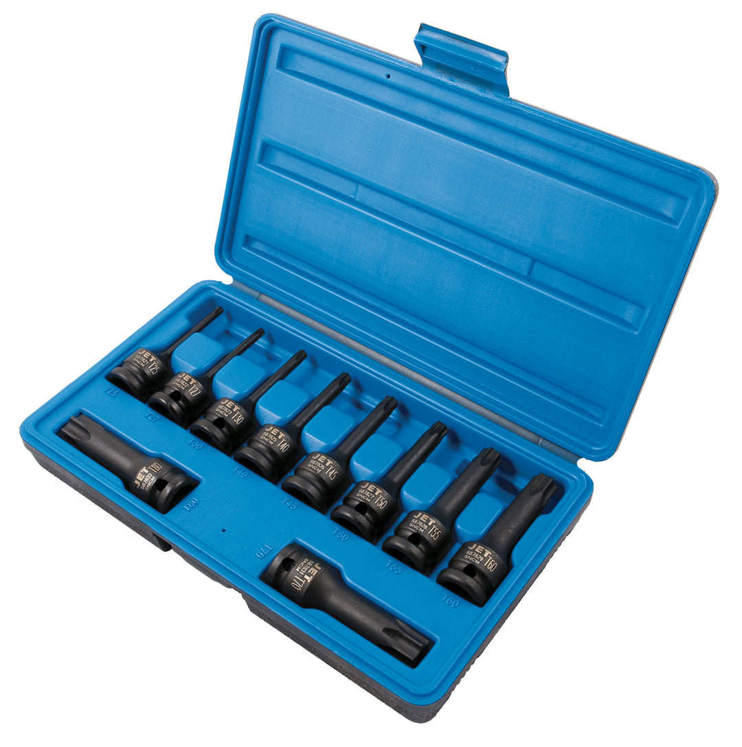 Socket Sets Jet PTB-1210 10 Piece 1/2 Inch Dr Torx Bit Impact Socket Set