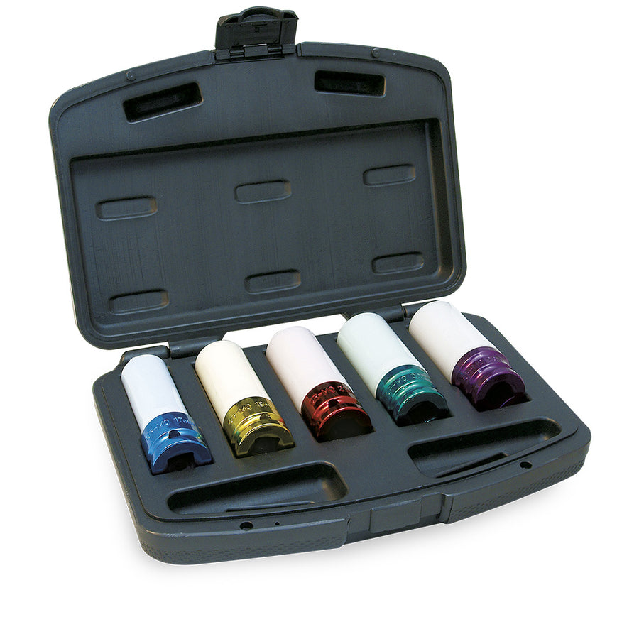 Socket Sets Jet MWPS-512 5 Piece 1/2 Inch Dr Mag Wheel Impact Socket Set