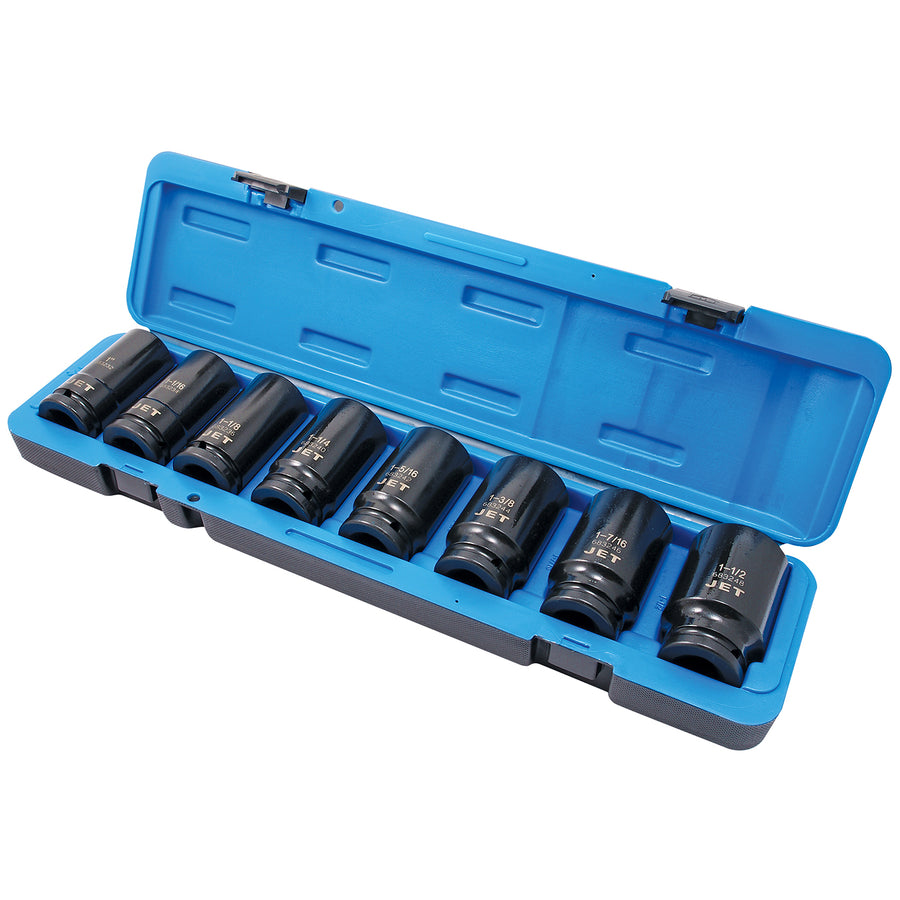 Socket Sets Jet PS834D 8 Piece 3/4 Inch Drive Deep SAE Impact Socket Set (6 Point)